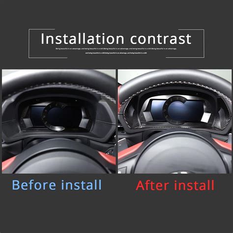 Buy Soft Carbon Fiber Dashboard Trim Sticker Fit for Toyota Supra GR ...