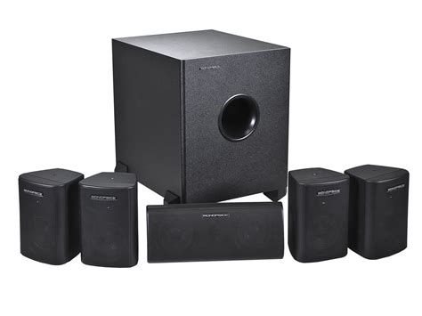 Monoprice 108247 5.1-Channel Home Theater Speaker System, Six Price ...