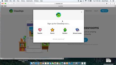 ClassDojo Sign Up 的图像结果