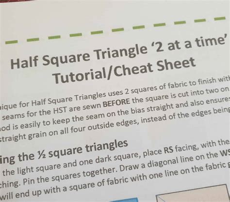 Image result for Half Square Triangle Tutorial