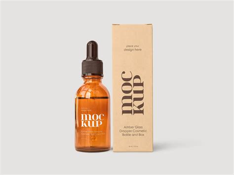 5 Free Amber Dropper Bottle Mockup PSD Files - Good Mockups