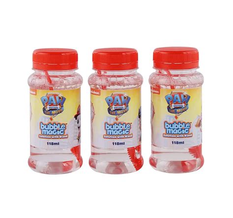 Bubble Magic Paw Patrol 118 ML Solution Pack of 3 For Kids of Age 3Y ...
