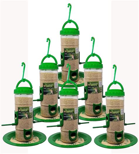 Amijivdaya Medium Bird Feeder Pack of 6 : Amazon.in: Pet Supplies