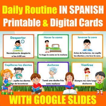 Image result for Spanish Daily Routine