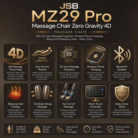 Massage Chair Zero Gravity India | Buy JSB MZ29 Online