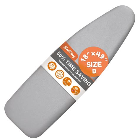 Snapklik.com : Sunkloof Ironing Board Cover And Pad 18"x49" Extra Wide ...