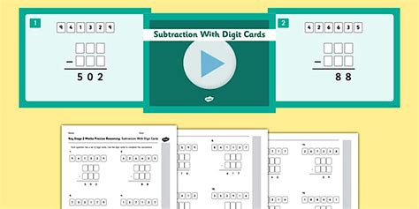 KS2 Reasoning Test Practice Missing Number Calculations Subtraction ...