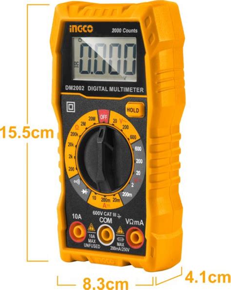 INGCO Digital Multimeter, 2000 Counts Digital Multimeter Price in India ...