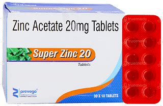 Super Zinc 20 Tablet 10 - Uses, Side Effects, Dosage, Price | Truemeds