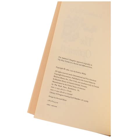 The Optimist's Daughter | Eudora Welty | First Edition