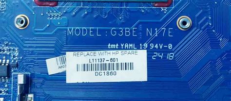 HP DAG3BEMBCD0 REV: d BIOS & EC FREE | HP OMEN 17 Model: G3BE N17E ...