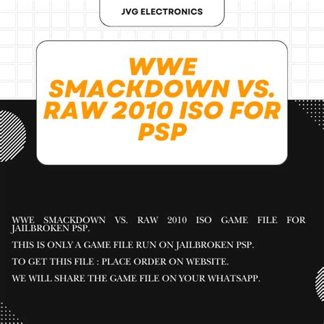 Download WWE SmackDown vs. Raw 2010 ISO File For PSP