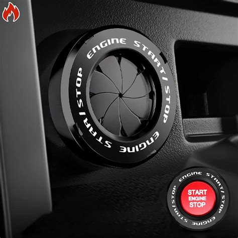 Ride2joy Rotary Push Start Button Cover, Car Engine Push to Start ...