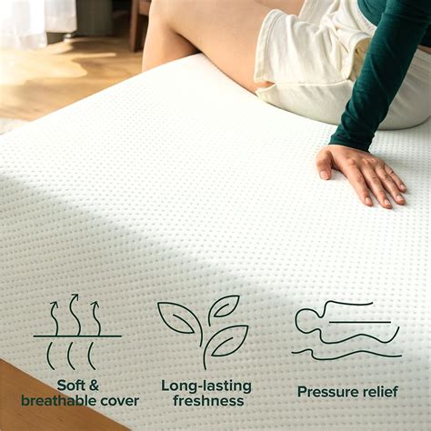 ZINUS 10 Inch Queen Green Tea Memory Foam Mattress India | Ubuy