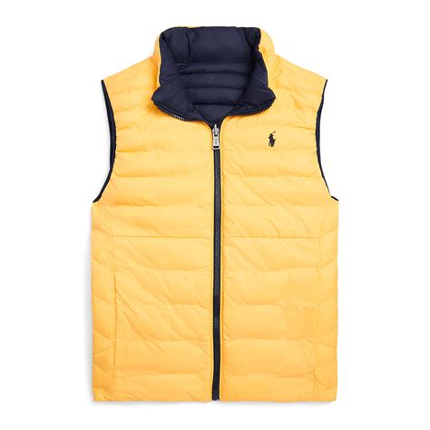 Buy Polo Ralph Lauren Boys Navy P-Layer 2 Reversible Vest for Boys ...