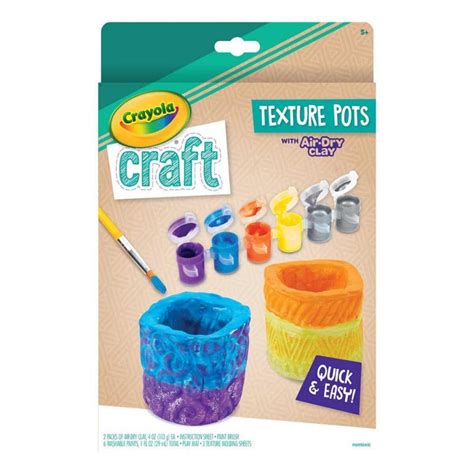 Crayola Craft Texture Pots Craft Kit — Toycra