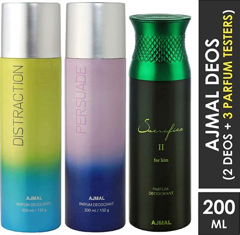 Buy AJMAL DISTRACTION & PERSUADE FOR UNISEX & SACRIFICE II FOR MEN ...