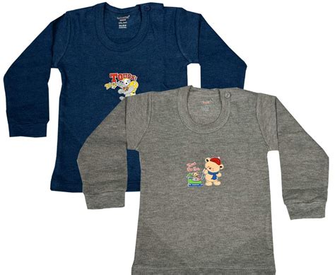 Cucumber Kid's Winter Wear Thermal Upper Full Sleeves Body Warmer Top ...