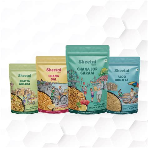 Sheetal Foods - Combo of 4 Authentic Namkeen - Channa Dal | Channa Jor ...