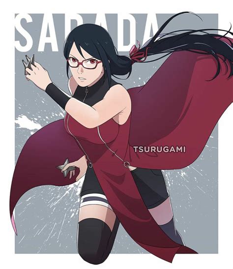 Adult Sarada fanart by TSURUGAMI instagram account 🔥 : r/Boruto