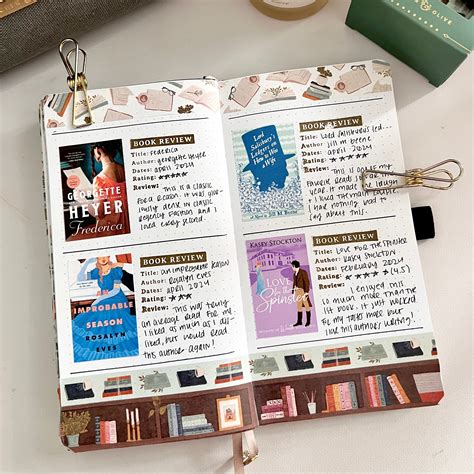 How To Create Simple Book Review Journal Spreads – Archer and Olive