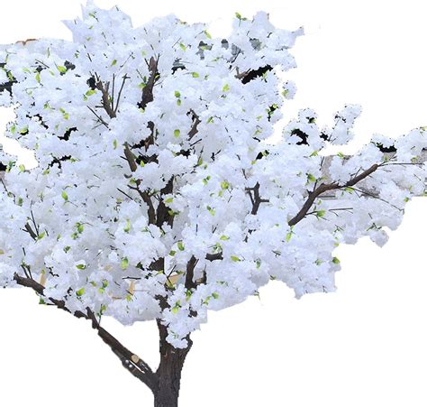 Buy BaiCai Artificial Cherry Blossom Tree Handmade Vivid Flowers Tree ...