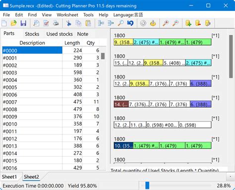 Cutlist optimizer : Cutting Planner