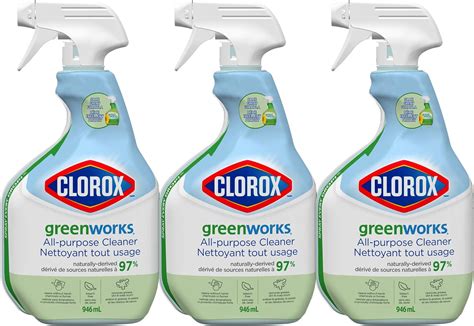 Clorox Green Works All-Purpose Cleaner, 946 mL, Multi-Pack of 3 Sprays ...
