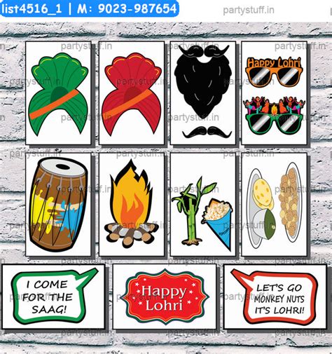 Lohri Party Props in Lohri theme - Designs - PartyStuff