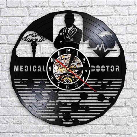 Buy Wall Clocks Medical Doctor Hospital Sign Md Symbol Wall Clock Rod ...