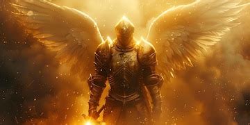 Defender against impure forces ascending with the mighty archangel ...