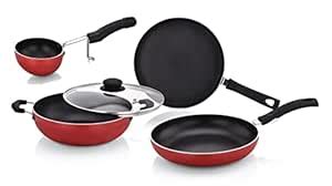 Buy Twin Birds Non Stick Aluminium Cookware Set, Including Nonstick ...