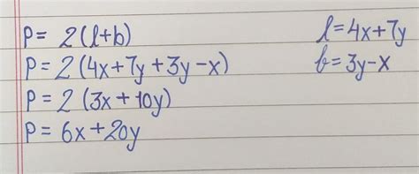 If two adjacent sides of a rectangle are 4x+7y and 3y-x find its ...