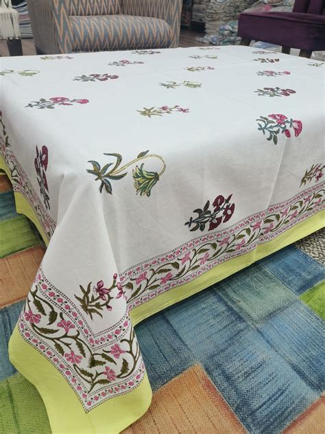 Canvas Cotton Table Linen – 6 Seater - Floral – The Fabkraft