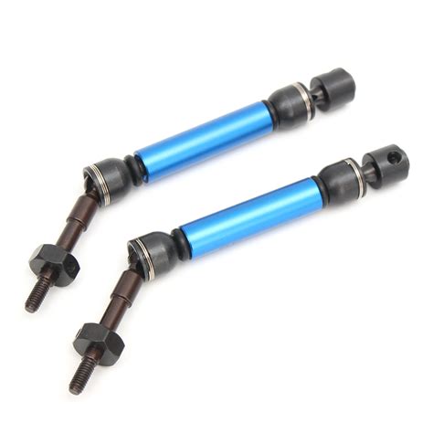 Traxxas Slash 4x4 Rustler Craniac Steel Aluminium Rear CVD Drive Shaft +Wheel Hex Rc Car Parts ...