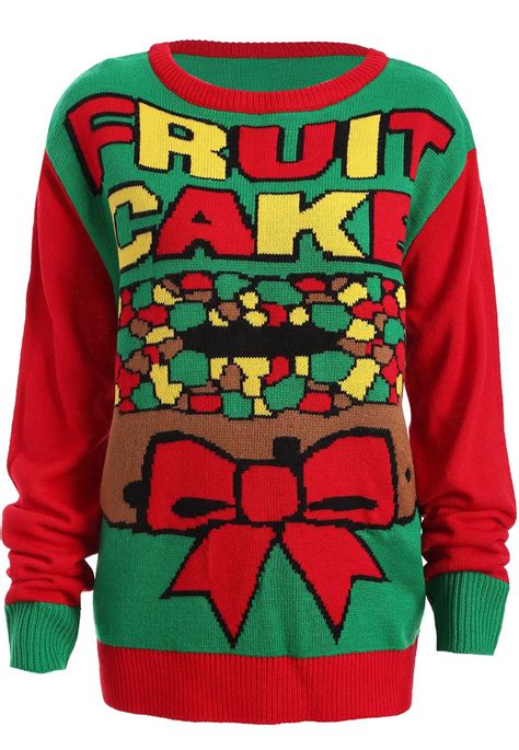 Christmas Fruit Cake Pattern Sweater | Plus size sweaters, Sweaters ...
