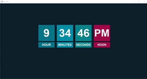 Python Clock Code 的图像结果