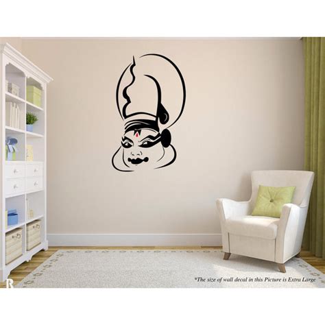 Kathakali Indian Cultural Art Wall Decal – Peacockride
