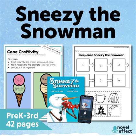 Sneezy the Snowman Activities - Novel Effect