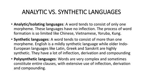 Image result for Poly Synthetic Language Examples