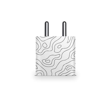 Abstract Line Map Matte Finish Latest Skin For Charger – Skinly