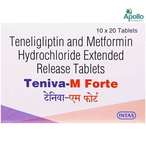 Teniva-M Forte Tablet 20's Price, Uses, Side Effects, Composition ...