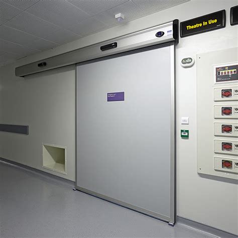 Radiation protection door / sliding / hospital / laboratory - HDS CLEAN - PORTALP INTERNATIONAL