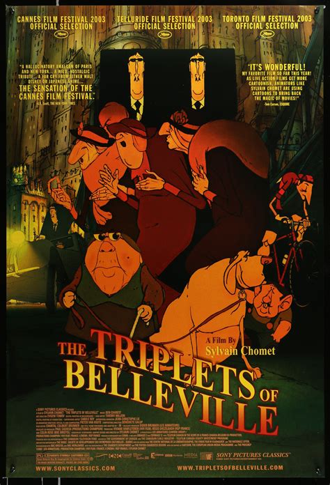 The Triplets of Belleville - 2003 | Animated movies, Animation, Triplets