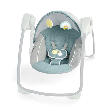 Ingenuity Portable Baby Swing with Canopy, Sun Valley, Unisex, Ages 0-9 ...