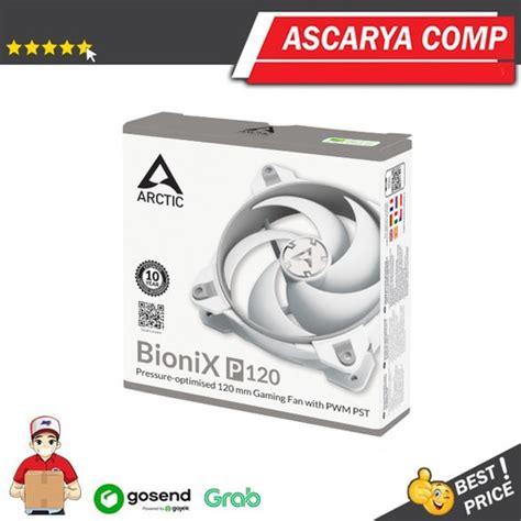 Jual Fan ARCTIC BioniX P120 PWM PST White - Static Pressure - 120mm ...