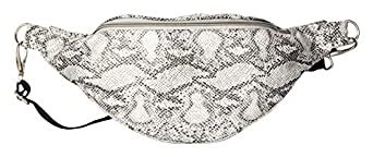 Buy AspenLeather Vegan Leather Waist Bag (Silver) | Multipurpose Fanny ...