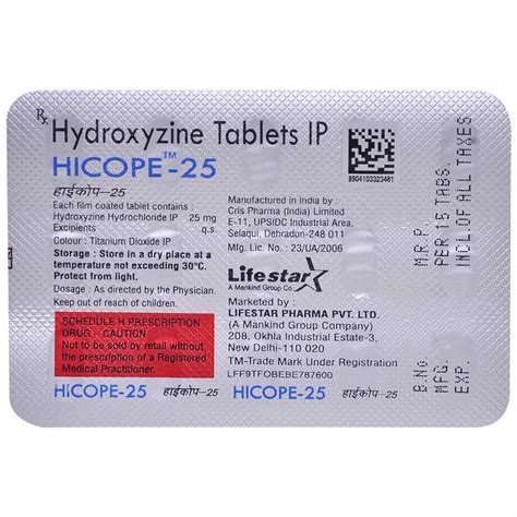 Hicope-25 Tablet | Uses, Side Effects, Price | Apollo Pharmacy
