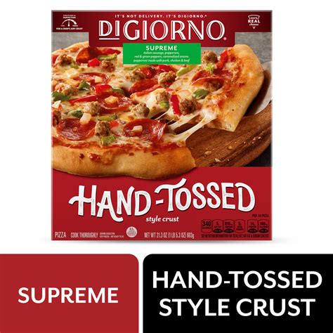 DiGiorno Pizza, Style Crust, Hand-Tossed, Supreme-Hero