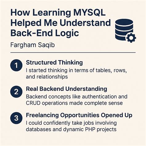 Image result for MySQL Backend